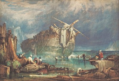 Salvaging from the Wreck by Samuel Prout